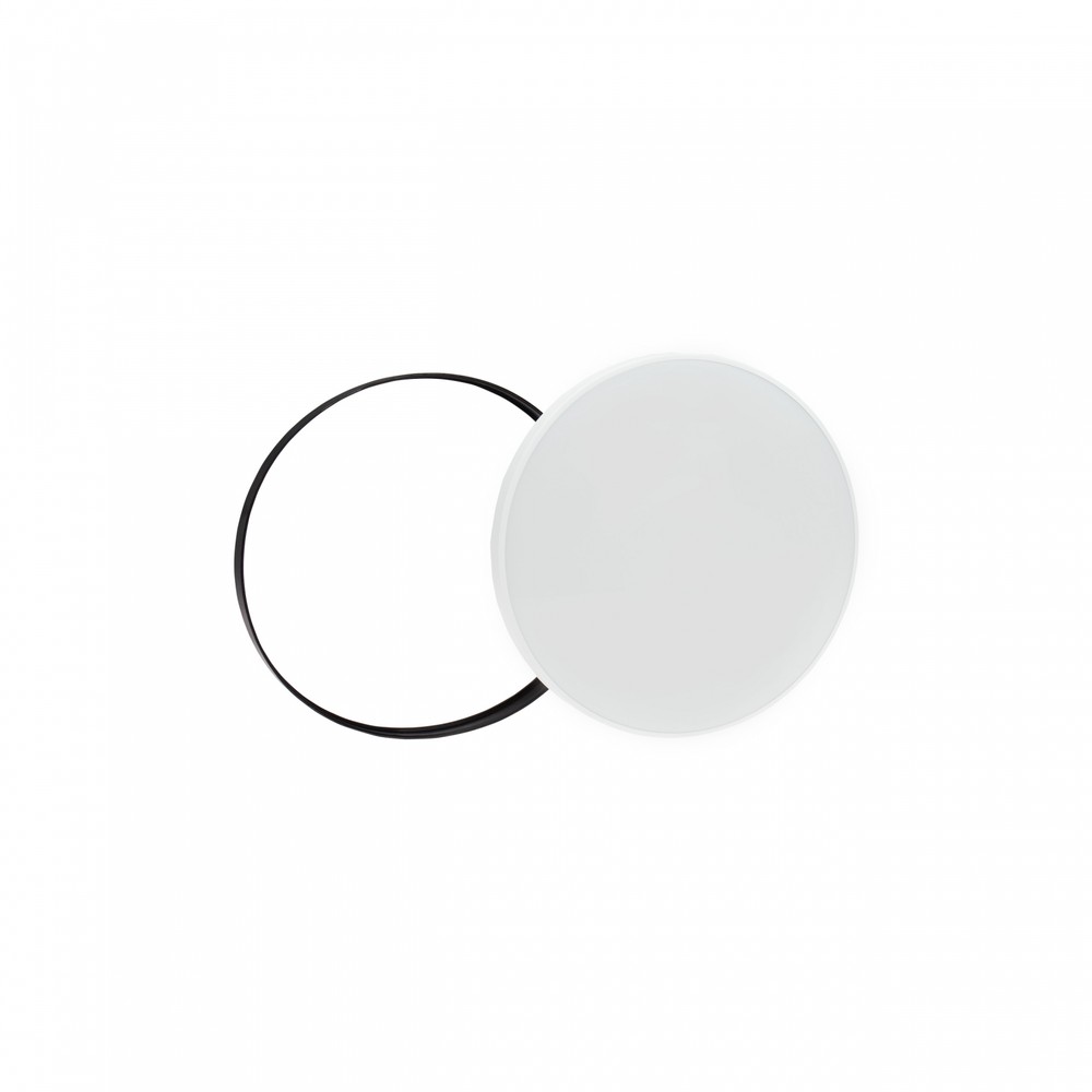 24w Nymphea Black&white Rings Led Loftlampe Med Sensor Cct, Ip54, ø32cm, Sort Hvid Kant Dæmpbar : Ikke Dæmpbar fra Spectrum