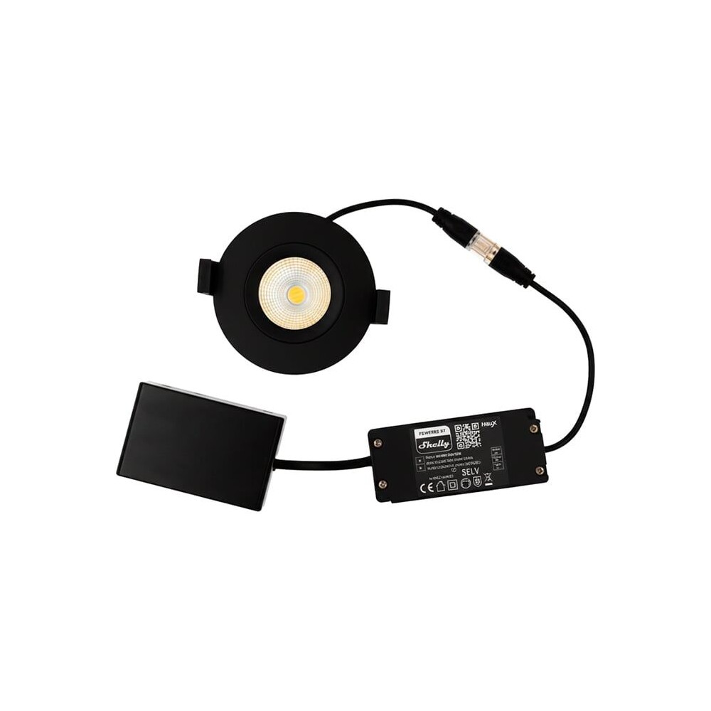Hilux Ds8 Tilt360   Shelly Smart Led Indbygningsspot, Ra95, 2200 6500k, Sort fra Light Solutions