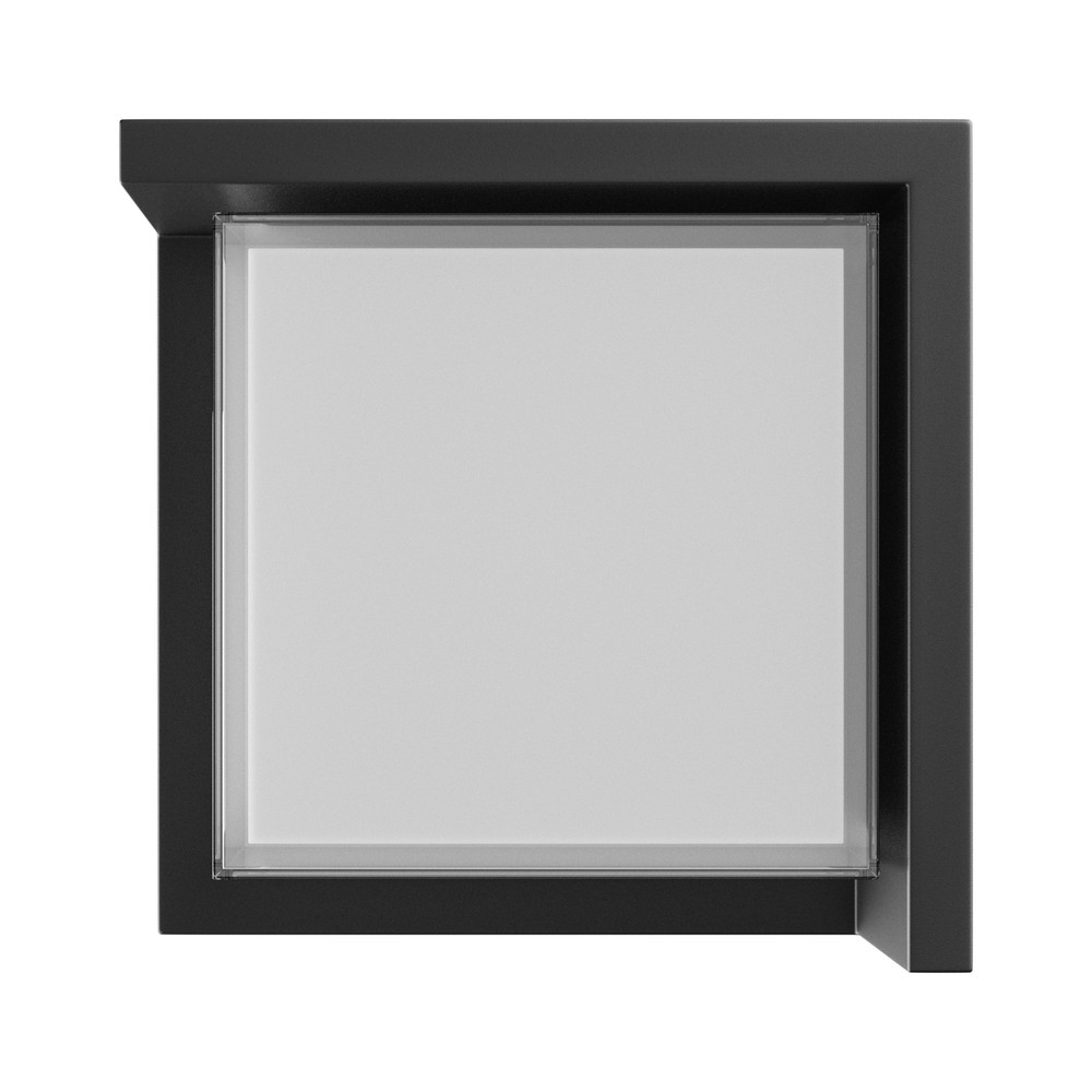 10w Verto Square Edge Cct Væglampe   120lm W, Ip65, Sort, 3 Cct, 160x160mm   Dæmpbar : Ikke Dæmpbar, Kulør : Cct (varm Til Kold Hvid) fra Spectrum