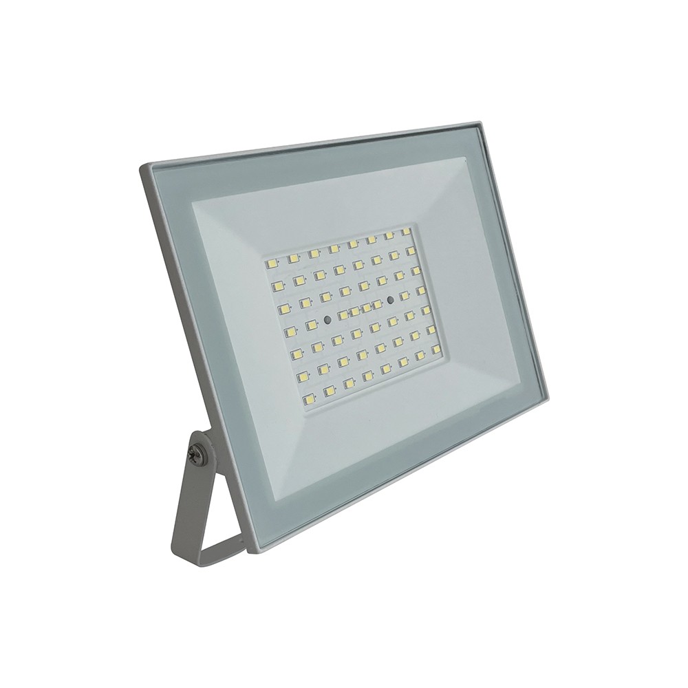 50w Led Projektør 94lm W, Ip65, Hvid Kant, Kold Hvid, Udendørs Kulør : Kold fra V-tac