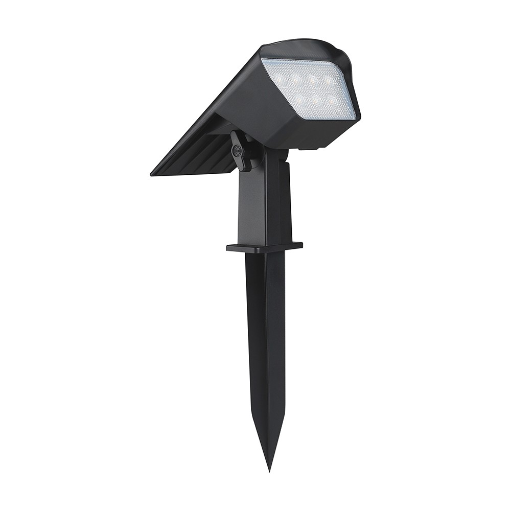 1,3w Led Solcelle Havespot Med Spyd Cct Justerbar, Ip65, Solar Havelampe Kulør : 3 I 1 fra V-tac