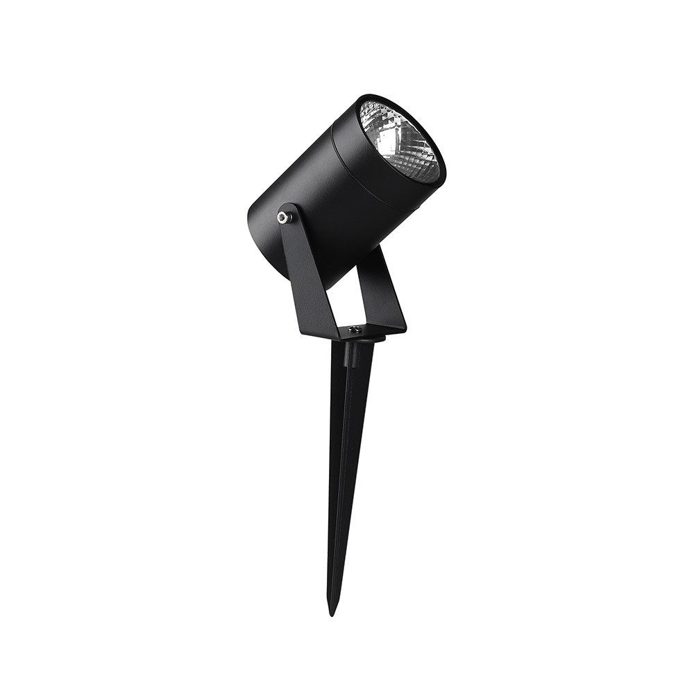 Vt 80070 Spidelampe 10w   Led, Aluminium, 3000k, Sort Hus, Ip65   Kulør : Varm fra V-tac