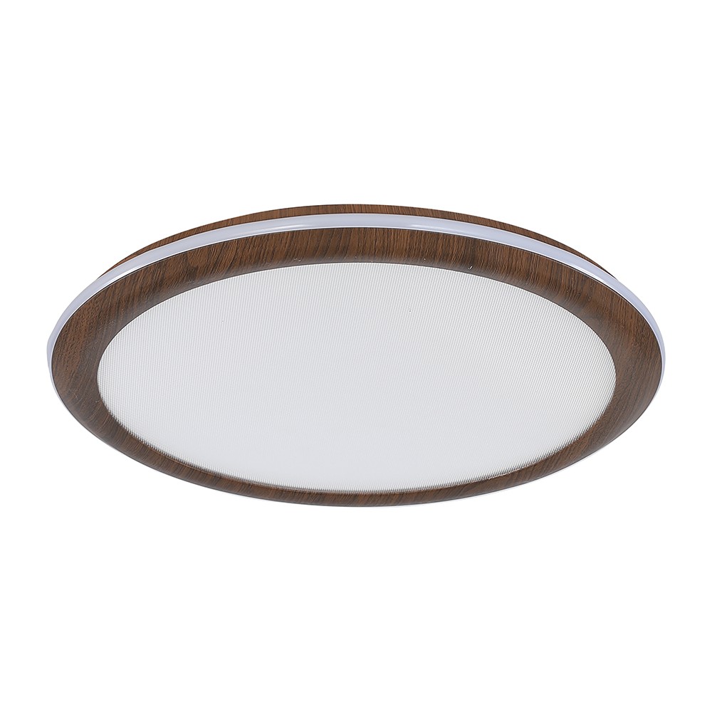 36w Led Loftslampe I Træ Design ø41cm, Cct, Dæmpbar Med Fjernbetjening, Ip20 Indendørs Kulør : 3 I 1 fra V-tac