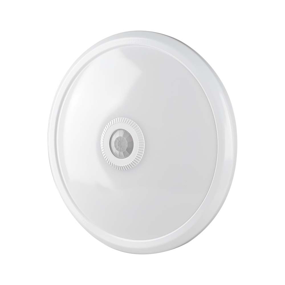 12w Led Sensorlampe   Ip20 Indendørs, Cree Chip, Pir Sensor, Inkl. Lyskilde   Kulør : Neutral fra V-tac