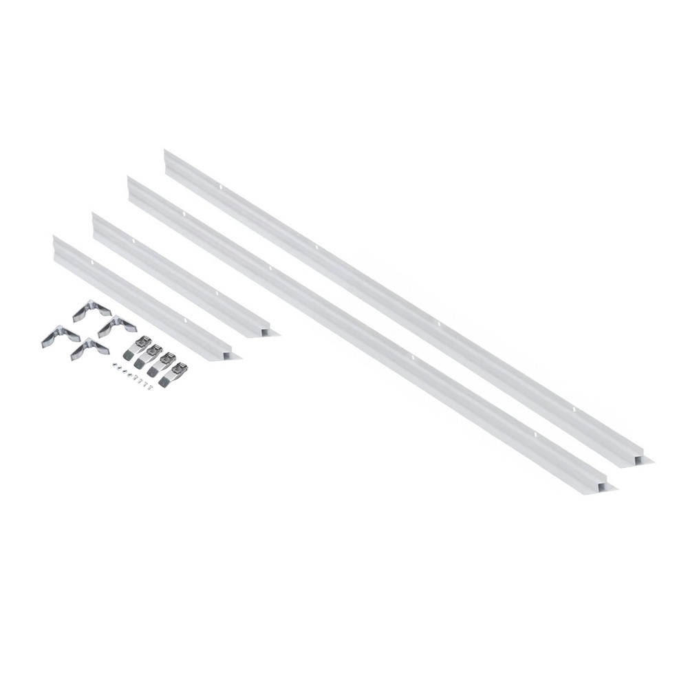 Indbygningsramme 120x30 Paneler Hvid, Aluminium fra Spectrum
