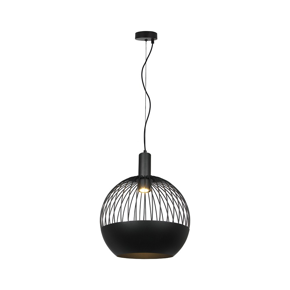 Gu10 Designer Pendellampe Mat Sort, Metal Serie, ø40 Cm fra V-tac
