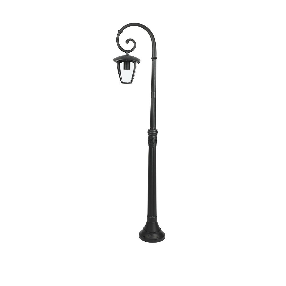 E27 Havelampe På Stander Sort, Ip44 Udendørs, Aluminium, Højde: 136,5 Cm, Uden Lyskilde fra V-tac
