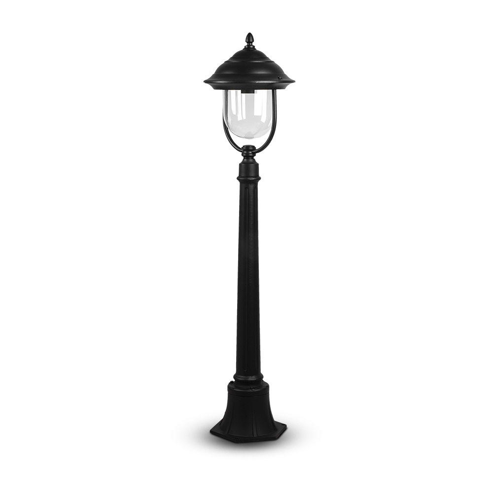 1,1m Havelampe Til E27   Sort, Ip44, Aluminium, 111cm Højde, Uden Lyskilde fra V-tac