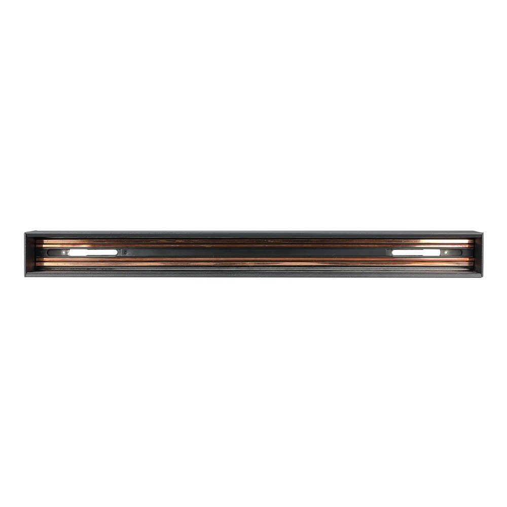0,5m Magnetisk Skinne I Aluminium   Sort, Til Magnetiske Skinnespots fra V-tac
