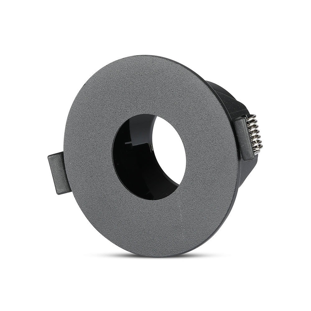 Gu10 Indbygningsspot   Rund, Sort Sort, Aluminium, ø8,3 Cm, Hul: ø7,5 Cm, Uden Lyskilde fra V-tac