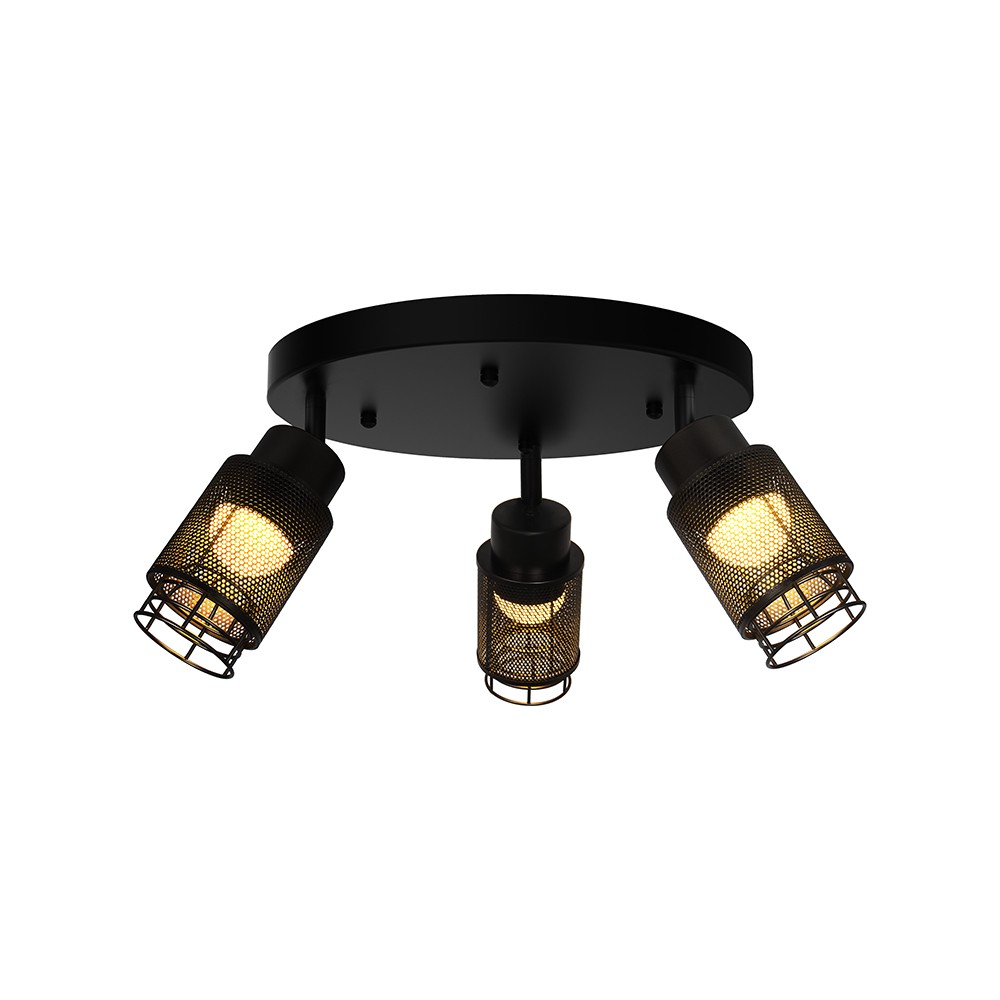 18w Led Designer Loftslampe ø30cm, 3000k, Mat Sort, Ip20 Indendørs Kulør : Varm fra V-tac