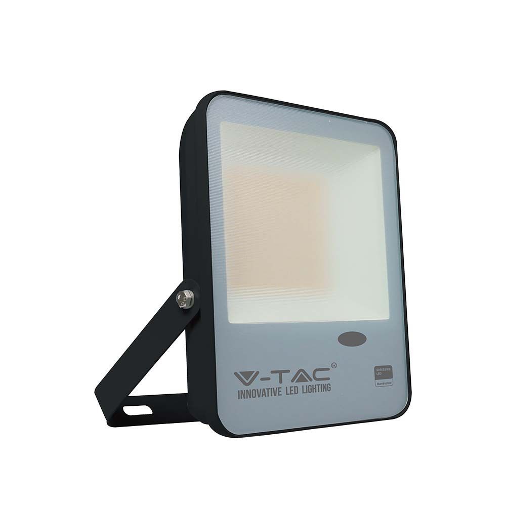 30w Led Projektør Med Skumringsrelæ Samsung Led Chip, 100lm W, Ip65, Kold Hvid, Sort Kabinet Kulør : Kold fra V-tac