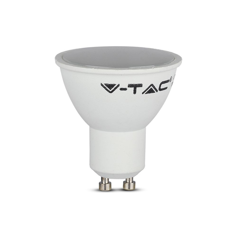 3 Stk. Gu10 4,5w Led Spot   Mat Glas, 400lm, 3000k   Kulør : Neutral fra V-tac