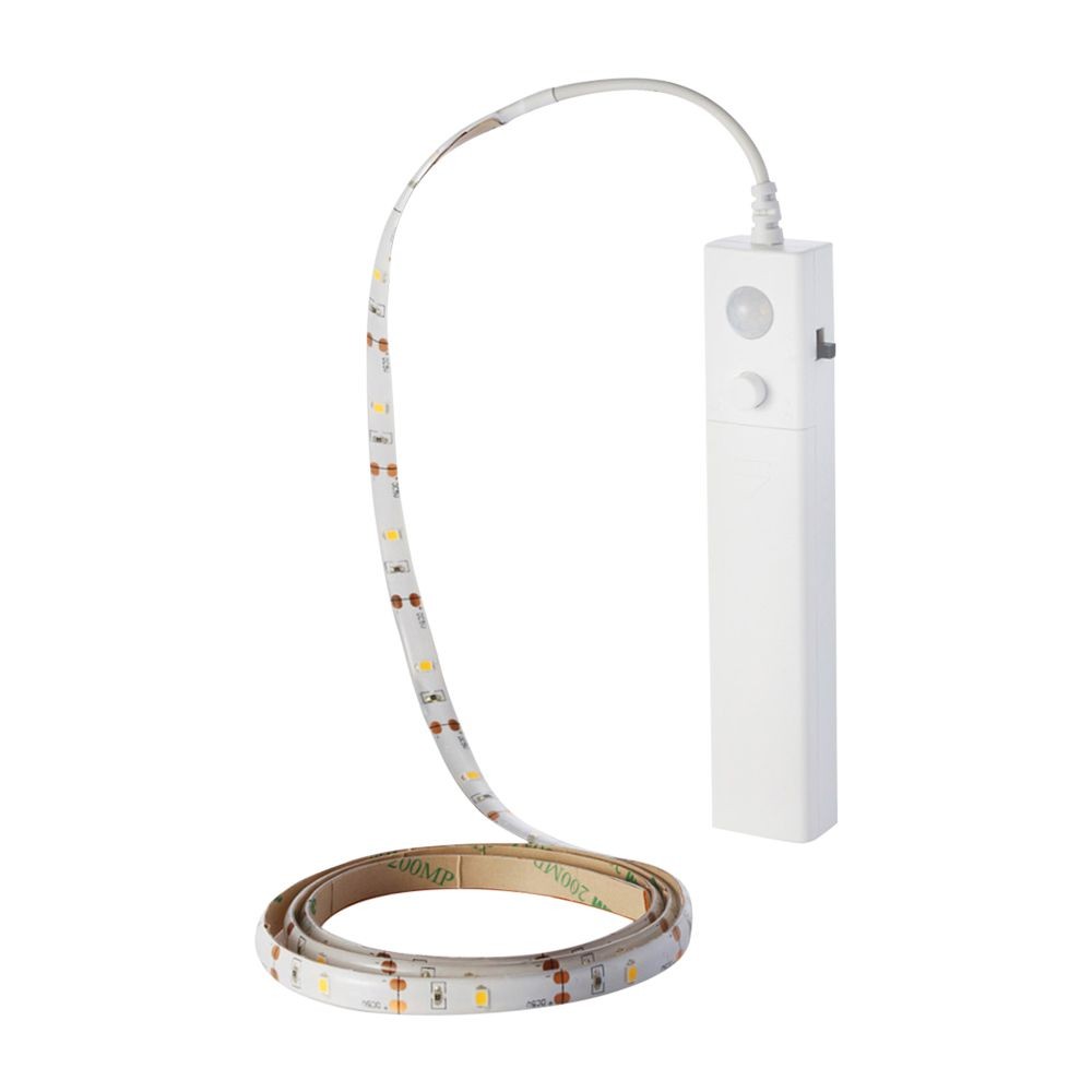 1m 2,4w Led Strip Med Batteriboks Og Sensor 6v, Ip65, 4000k, Pir Sensor, Inkl. 3m Tape Kulør : Neutral fra V-tac
