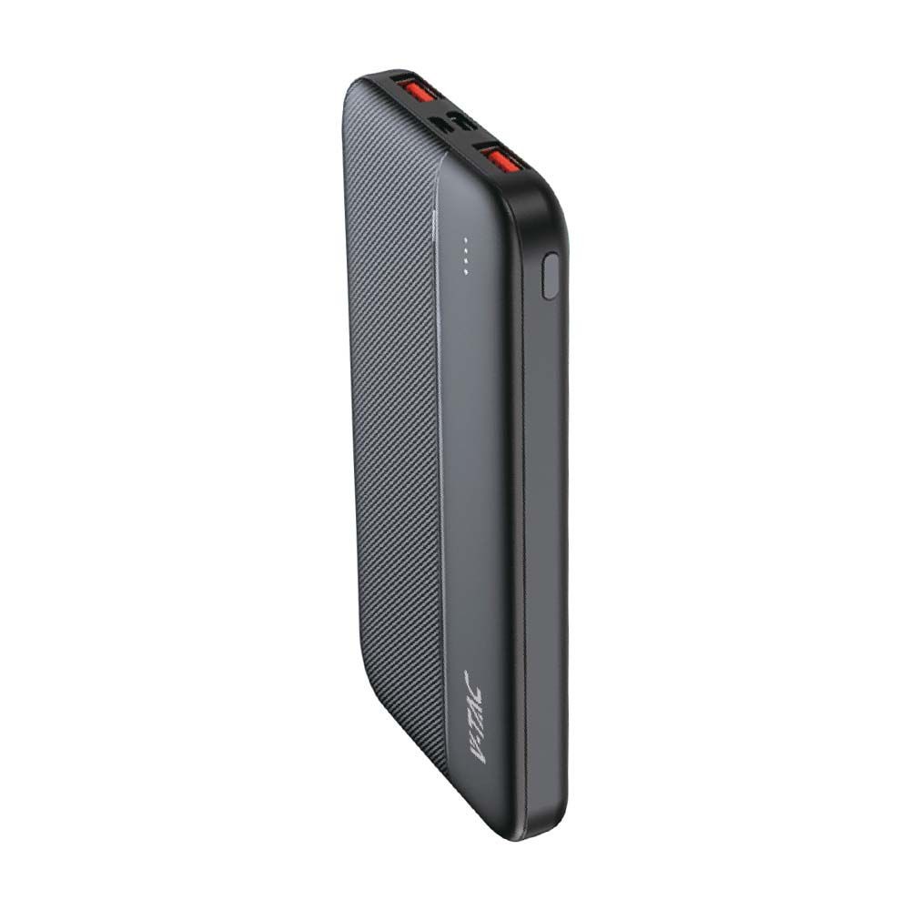 10000mah Powerbank, 22.5w Pd Ultra Tynd, Sort, Fast Charging, Led Indikator fra V-tac