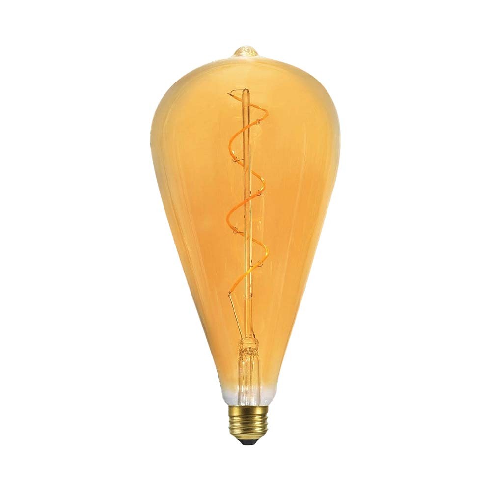 St120 Vt 2273 Pære 4w   Spiral, Kultråds, 2700k, Amber Glas   Kulør : Varm fra V-tac