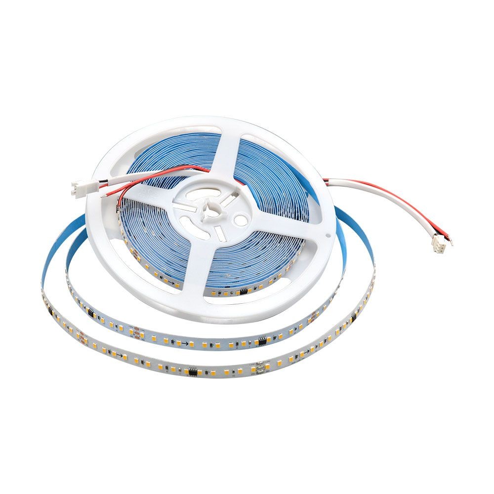 120 Vt 2835 Led Løbelysstribe 10w M 24v, 3000k, Ip20, Sammenkoblingsbar, 10 M Rulle, Pris Pr. Meter Kulør : Varm fra V-tac