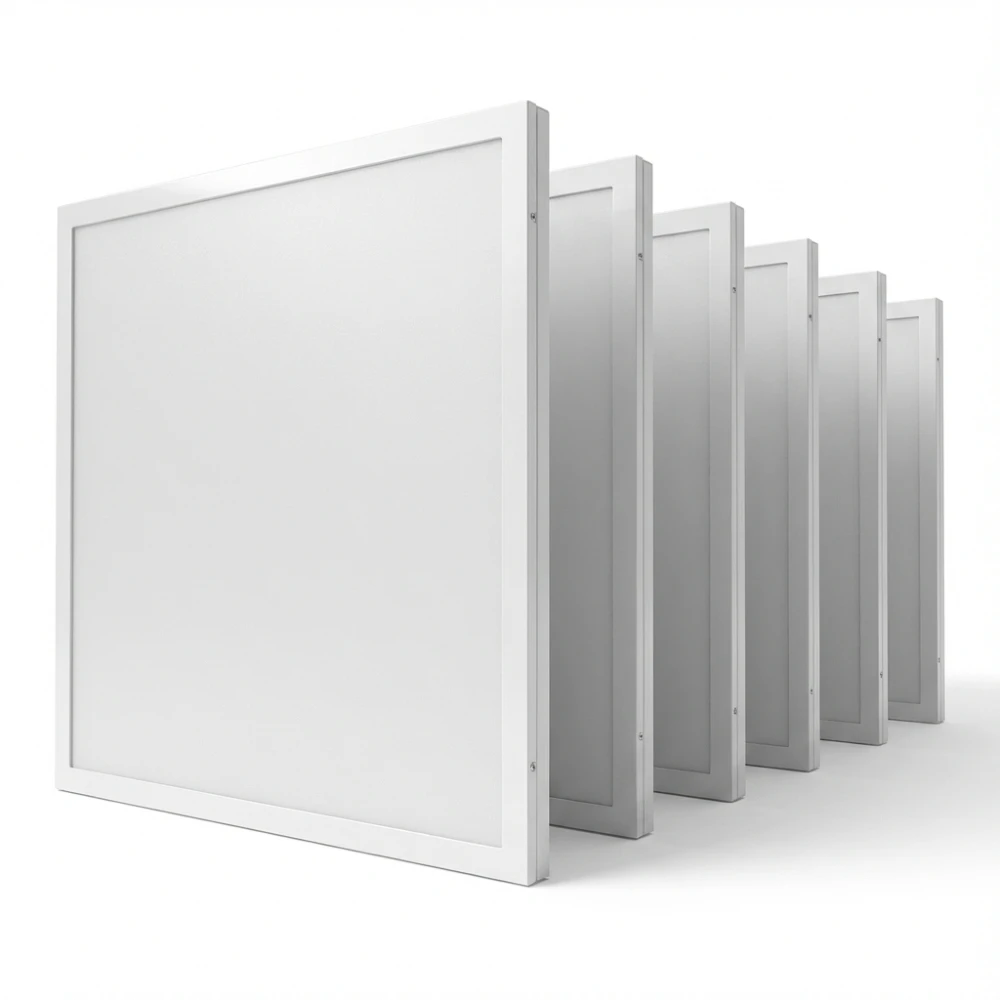 6x Led Paneler 60x60 I Ramme 40w, Til Direkte Montering Dæmpbar : Ikke Dæmpbar, Kulør : Neutral fra Spectrum
