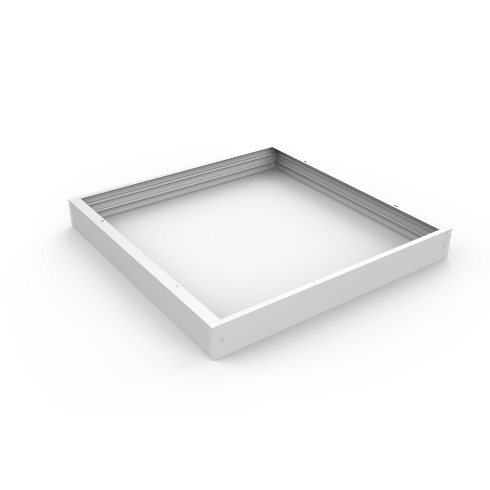 Ramme Til 60x60 Led Panel   62mm Høj, Hurtig Skrueløs Samlesæt, Hvid Kant fra Ledlife