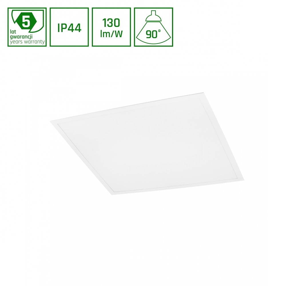 36w Led Panel, 60x60 4000k, Hvid Kant Dæmpbar : Ikke Dæmpbar, Kulør : Neutral fra Spectrum