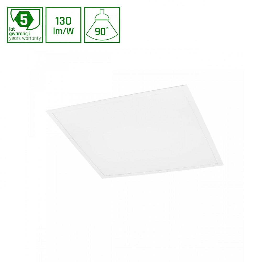 60x60 Algine Backlight Led Panel, 40w 130lm W, 5 års Garanti, Neutral Hvid Dæmpbar : Ikke Dæmpbar, Kulør : Neutral fra Spectrum