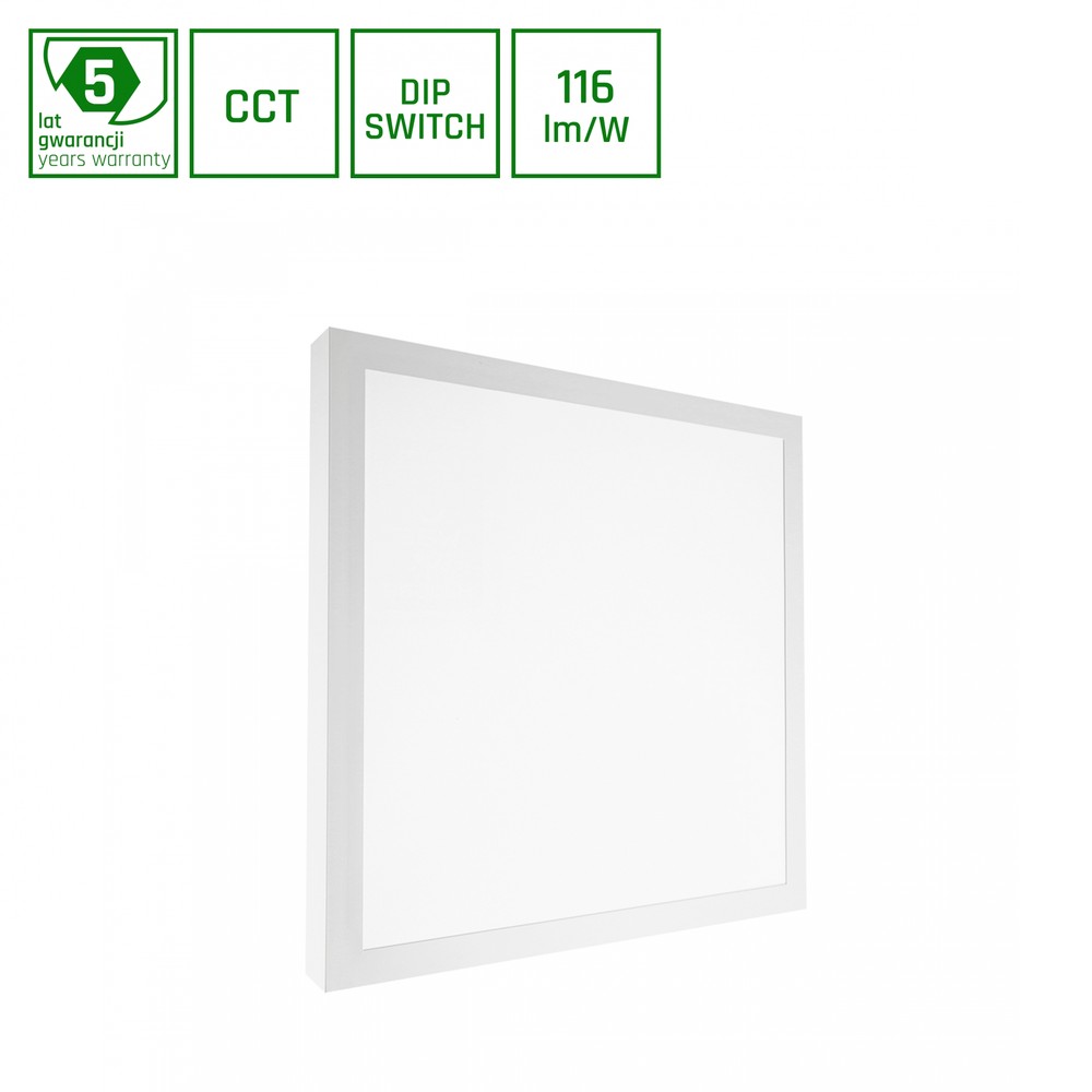 40w Nymphea Select Cct Led Panel Justerbar Watt 24 35 40w, 3 I 1 Cct, Ip20, 5 års Garanti Dæmpbar : Ikke Dæmpbar, Kulør : Cct (varm Til Kold Hvid) fra Spectrum
