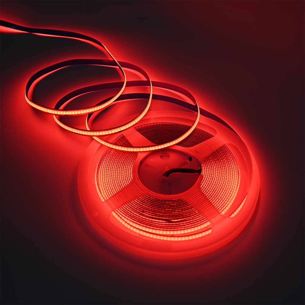 10m 9w M Rød Cob Led Strip   24v Dc, Ip20, 320 Led M fra Ledlife
