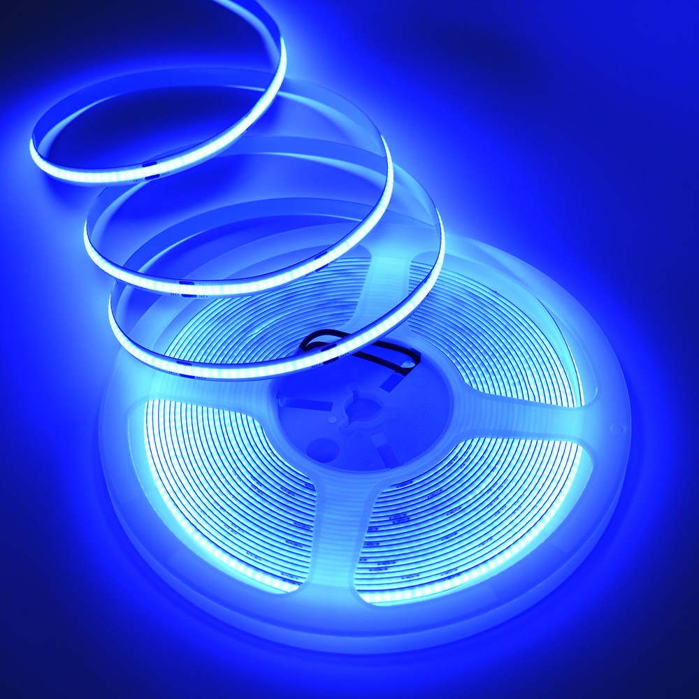 10m 9w M Blå Cob Led Strip   24v Dc, Ip20, 320 Led M fra Ledlife