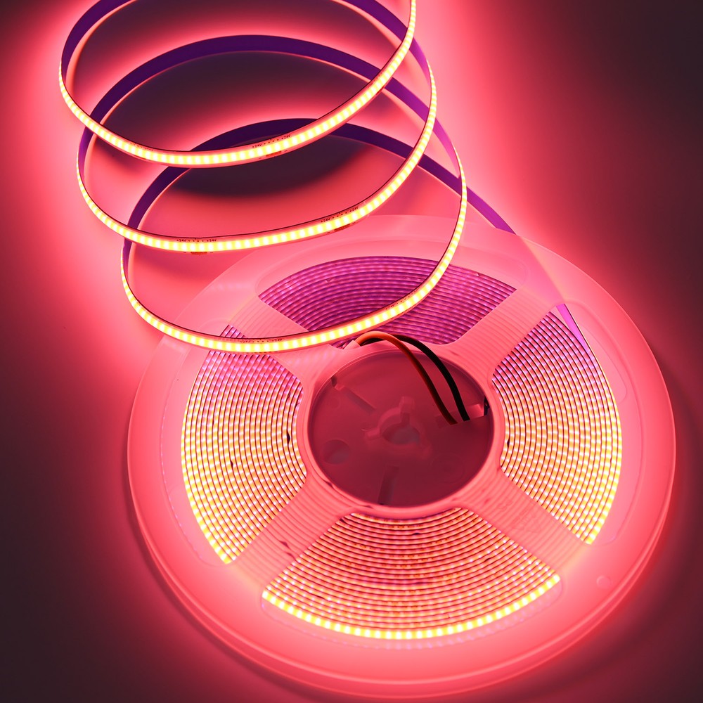 10m 9w M Pink Cob Led Strip   24v Dc, Ip20, 320 Led M fra Ledlife