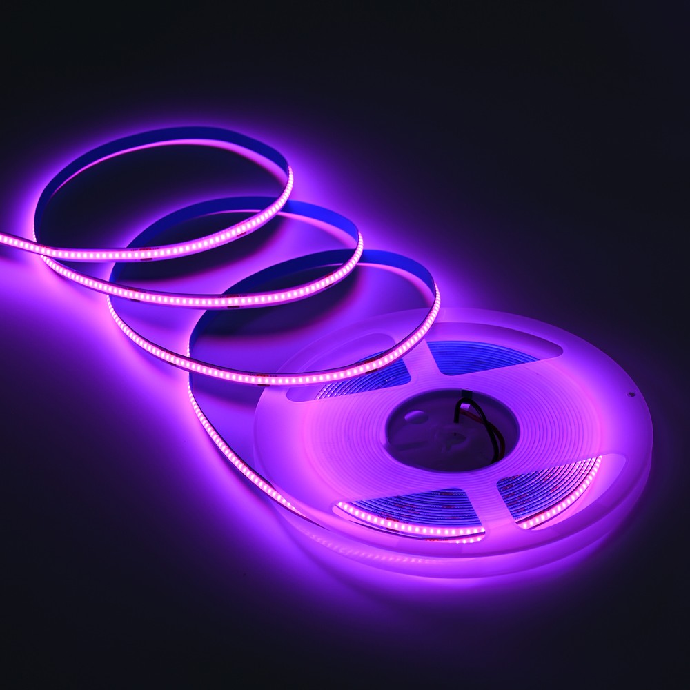 10m 9w M Lilla Cob Led Strip   24v Dc, Ip20, 320 Led M fra Ledlife