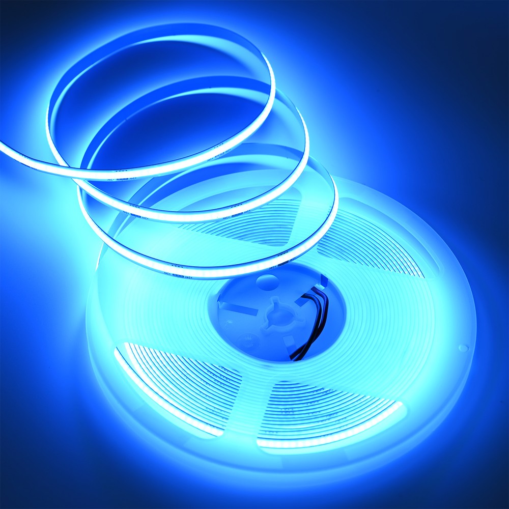 10m 9w M Lyseblå Cob Led Strip   24v Dc, Ip20, 320 Led M fra Ledlife