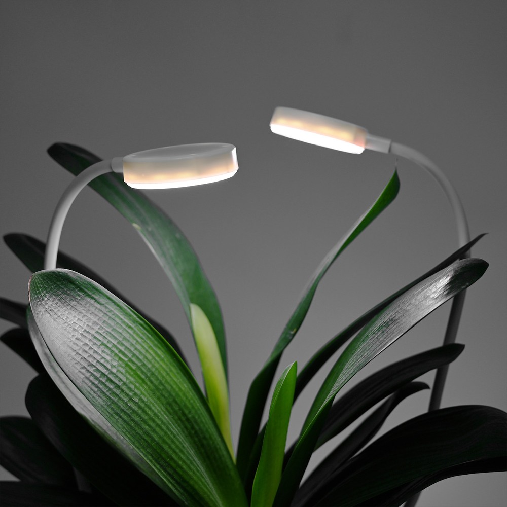 2 Stk. Fleksibel Plantelys Med Spyd   12w, Timer, 40cm fra Ledlife