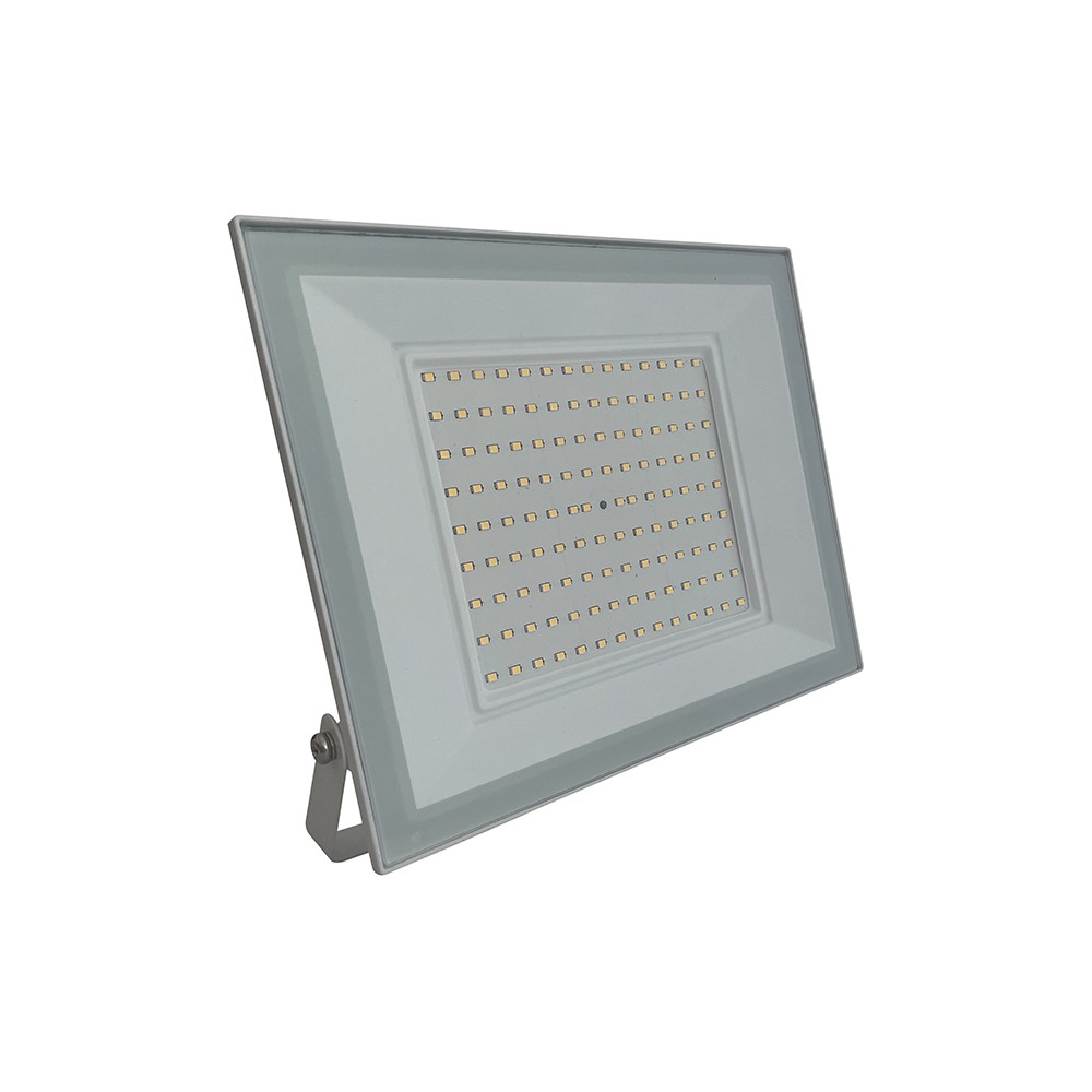 Vt 44109 Led Projektør 100w   4000k, Hvidt Hus   Kulør : Neutral fra V-tac