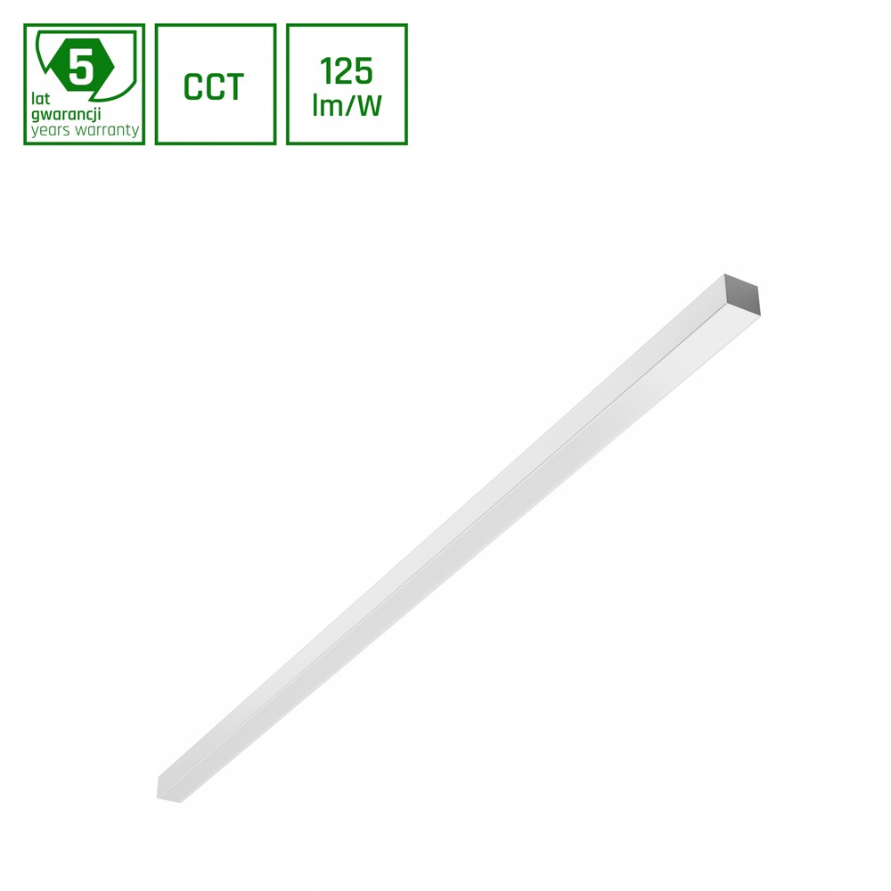150cm 30w 40w 50w Allday Basic Led Loftlampe   3cct, 115°, Hvid, 150cm Lang   Dæmpbar : Ikke Dæmpbar fra Spectrum