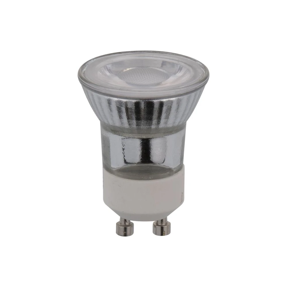 Gu10 Mr11 3w Dæmpbar Led Pære   200lm, 40°, Glas, Varm Hvid   Dæmpbar : Dæmpbar, Kulør : Varm fra Spl