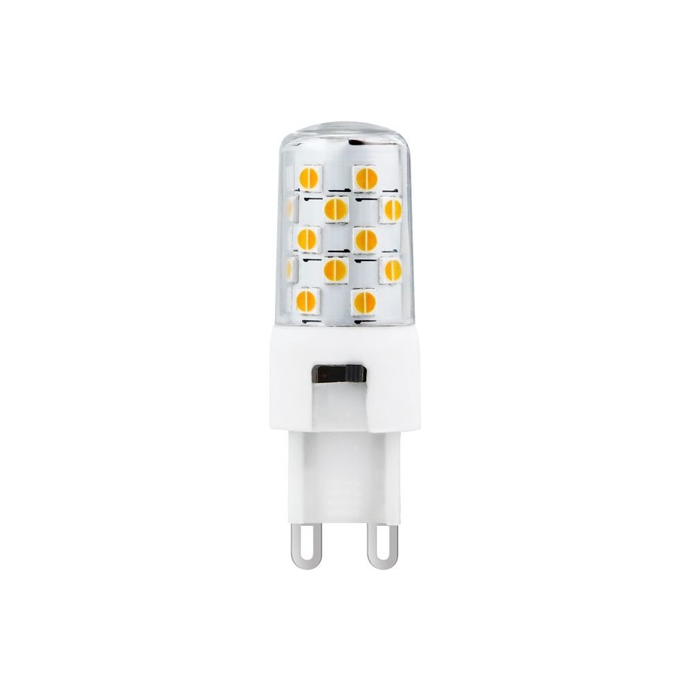G9 3,4w Dæmpbar Led Pære   350lm, Ra90, Cct Switch, 5,5cm, Klart Glas   Dæmpbar : Dæmpbar fra Spl