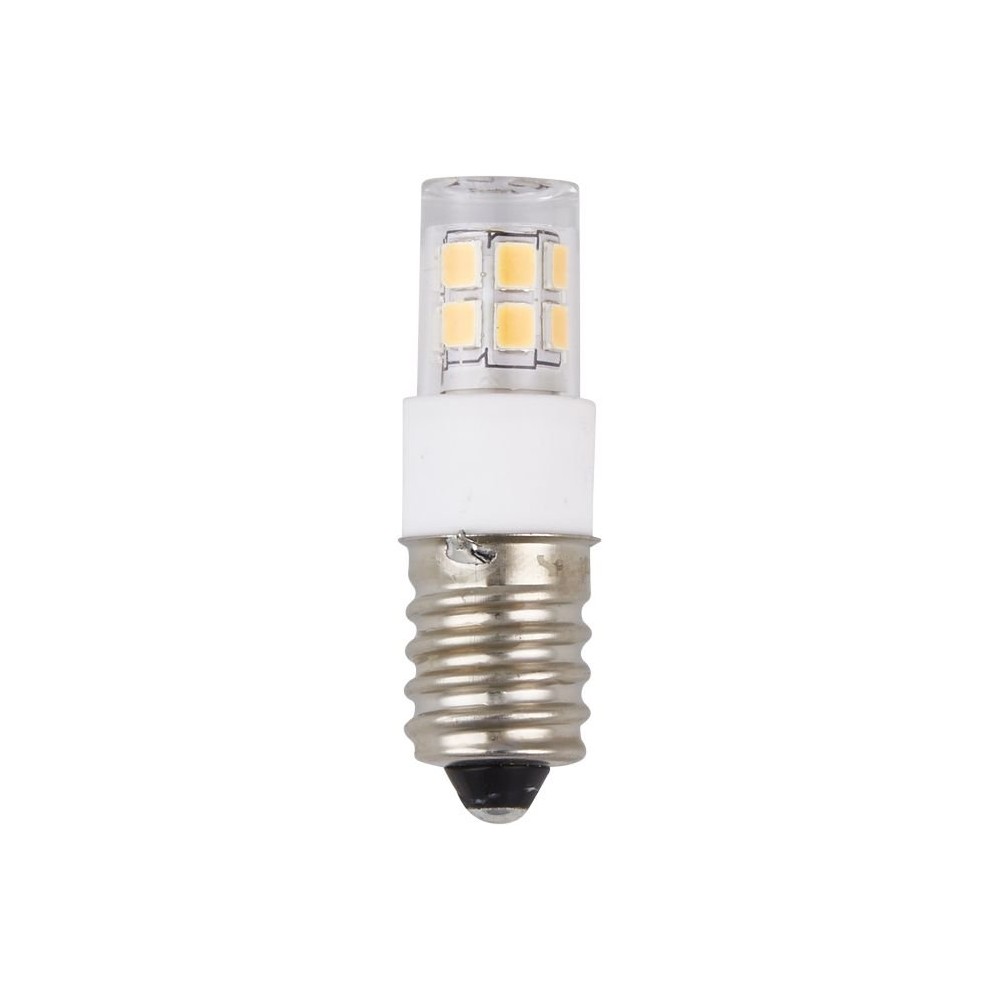 E14 2w Led Rørpære   4,7cm, 270lm, 2700k, Klart Glas   Kulør : Varm fra Spl