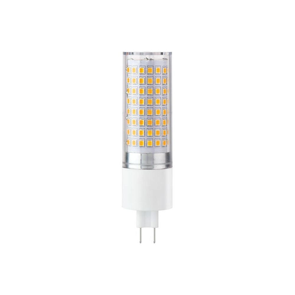 G8.5 11cm   18w Dæmpbar Led Pære   2000lm, 3000k, Klart Glas   Dæmpbar : Dæmpbar, Kulør : Varm fra Spl