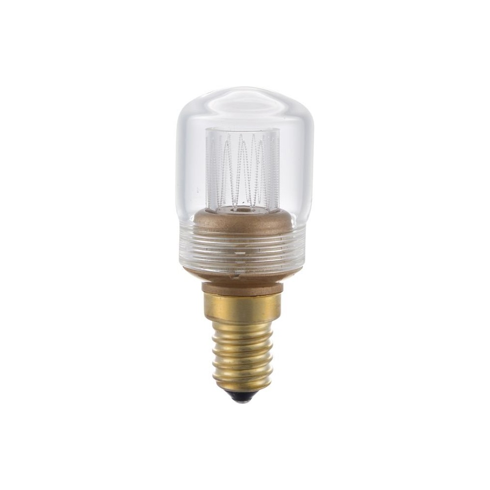 E14 2w Dæmpbar Led Vintage Pære   7cm, 2000k, Klart Glas, Rørformet   Dæmpbar : Dæmpbar, Kulør : Ekstra Varm fra Spl