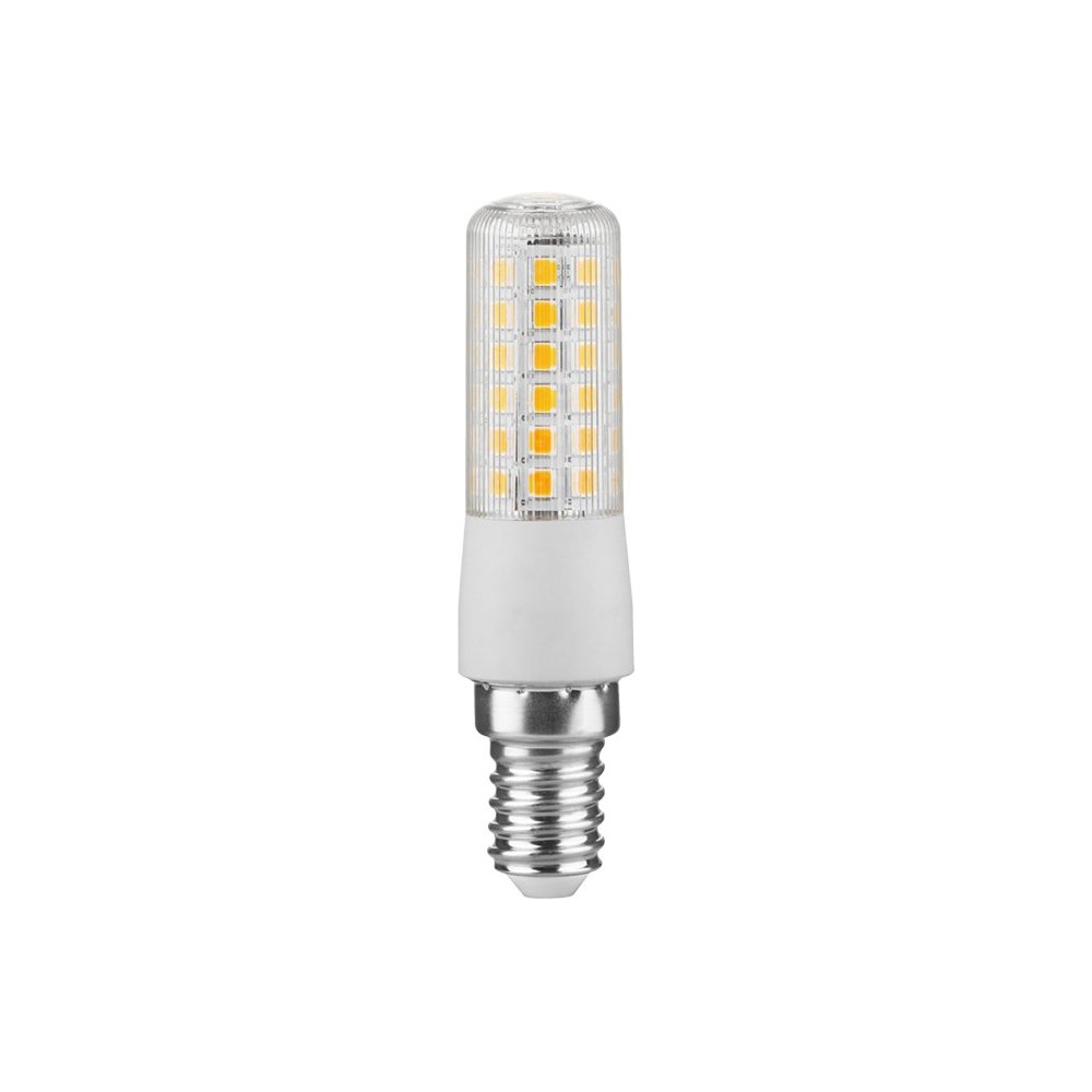 E14 7w Dæmpbar Led Rørpære   8,2cm, 806lm, 2700k, Klart Glas   Dæmpbar : Dæmpbar, Kulør : Varm fra Spl