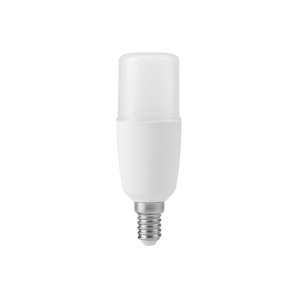 E14 7w Led Rørpære, 10,8cm, 95 265v   810lm, Opal Glas   Kulør : Varm fra Spl