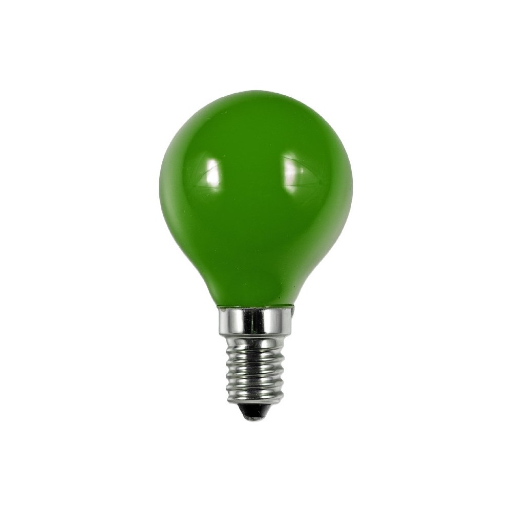 E14 1w Led Kronepære G45, Grøn, Party Colour Premium fra Spl