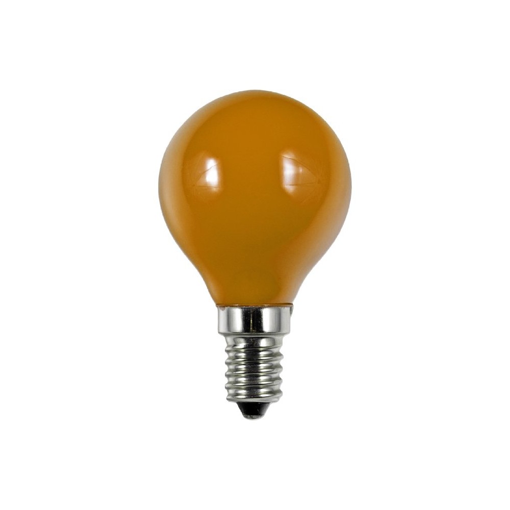 E14 1w Led Kronepære   G45, Orange, Party Colour Premium fra Spl