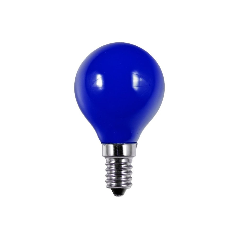 E14 1w Led Kronepære G45, Blå, Party Colour Premium fra Spl