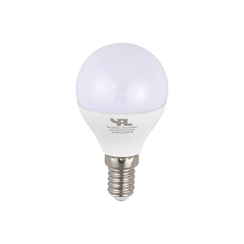 E14 4w Dimtowarm Led Kronepære G45, 250lm, 2000 2700k, Opal Glas, Dæmpbar Dæmpbar : Dæmpbar, Kulør : Dæmp Til Varm fra Spl