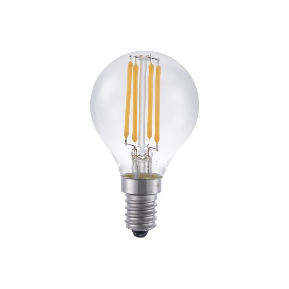 E14 4w Dæmpbar Led Kronepære G45, Filament, 2200k, Klar Glas Dæmpbar : Dæmpbar, Kulør : Ekstra Varm fra Spl