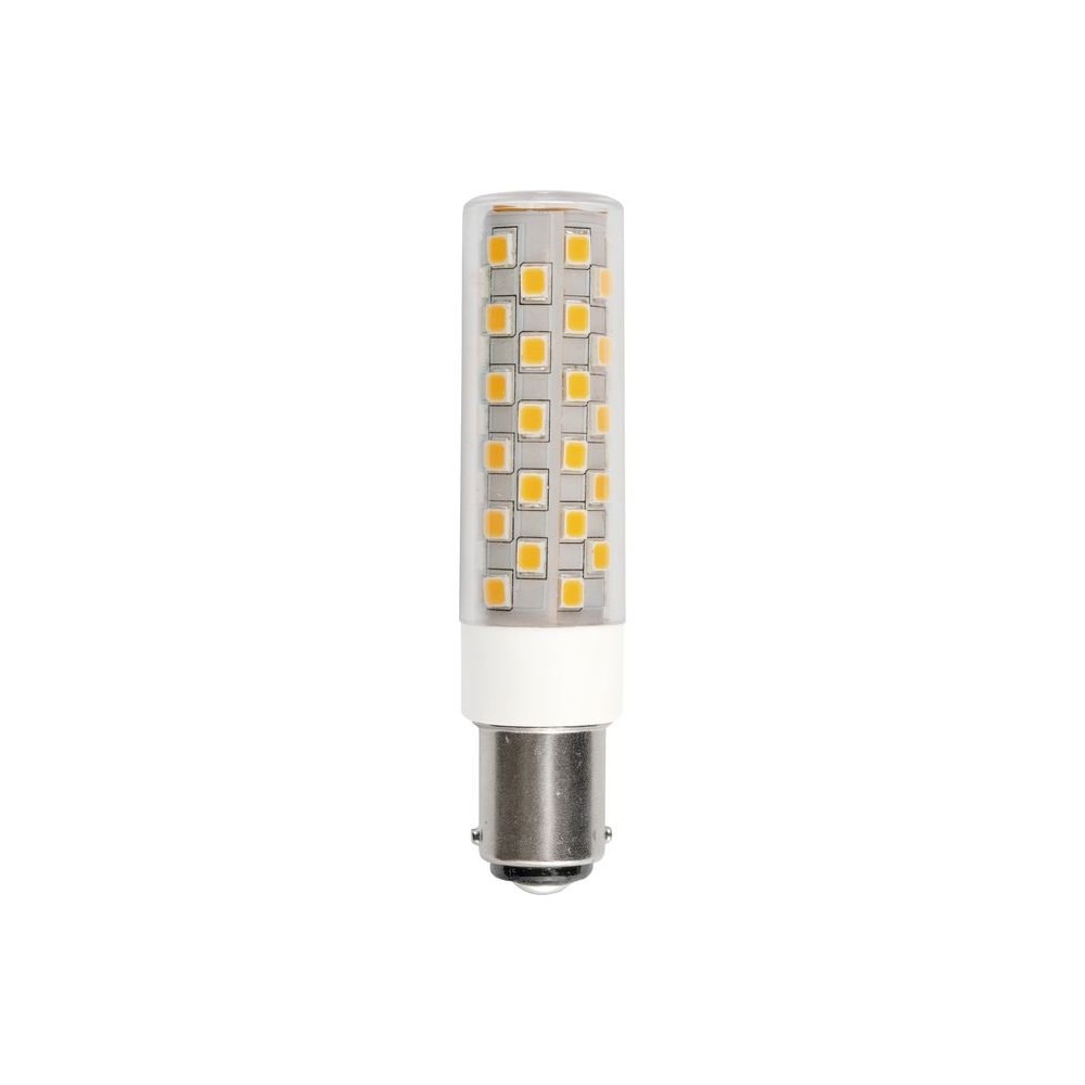 8cm   6w Dæmpbar Ba15d Led Rørpære   840lm, 3000k, Klart Glas, Ac Dc   Dæmpbar : Dæmpbar, Kulør : Varm fra Spl