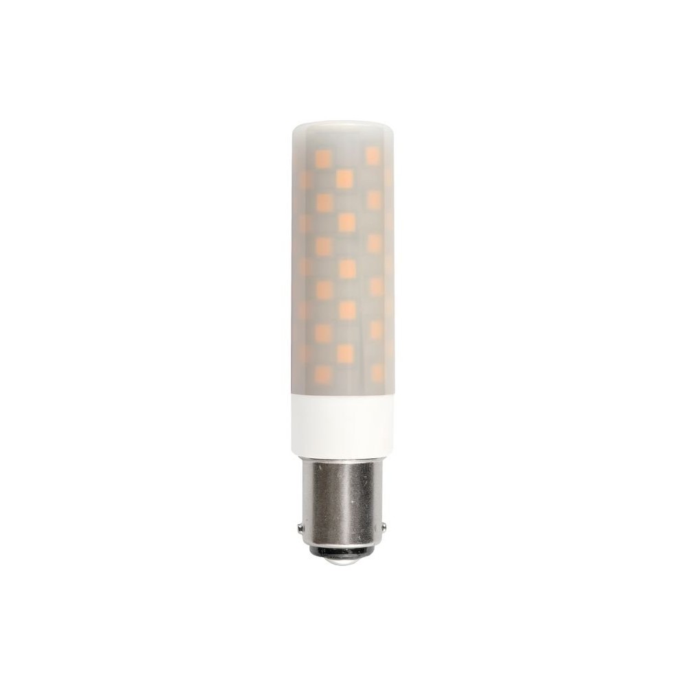 8cm   6w Dæmpbar Ba15d Led Rørpære   660lm, Opal Glas, 3000k   Dæmpbar : Dæmpbar, Kulør : Varm fra Spl