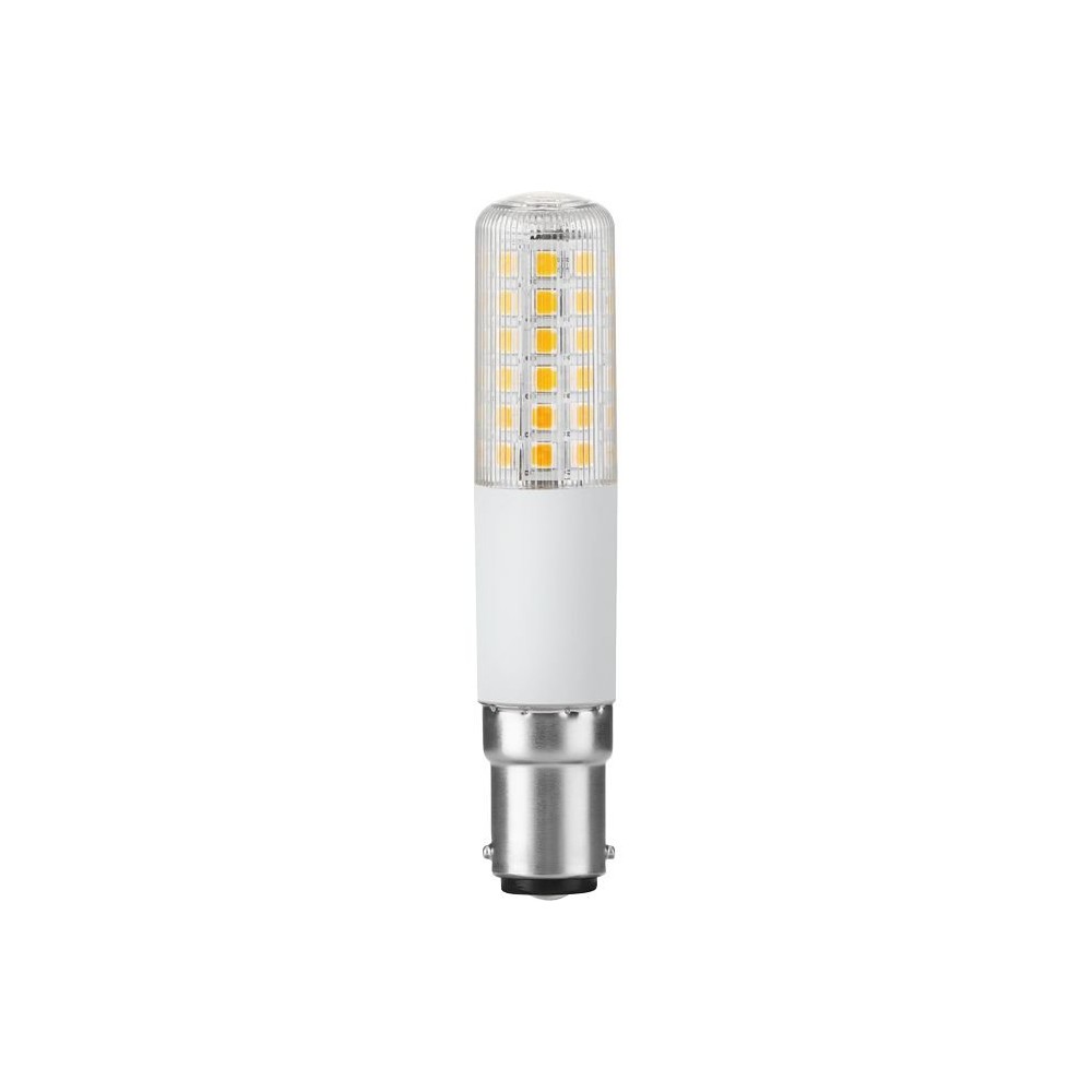 Ba15d 8w Dæmpbar Led Rørpære   9cm, 1055lm, 2700k, Klart Glas   Dæmpbar : Dæmpbar, Kulør : Varm fra Spl