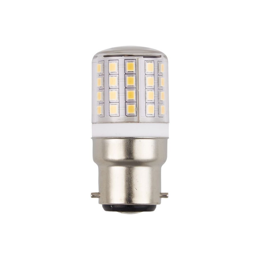 6cm   3w Ba22d Led Rør   400lm, 3000k, Klar Glas   Kulør : Varm fra Spl